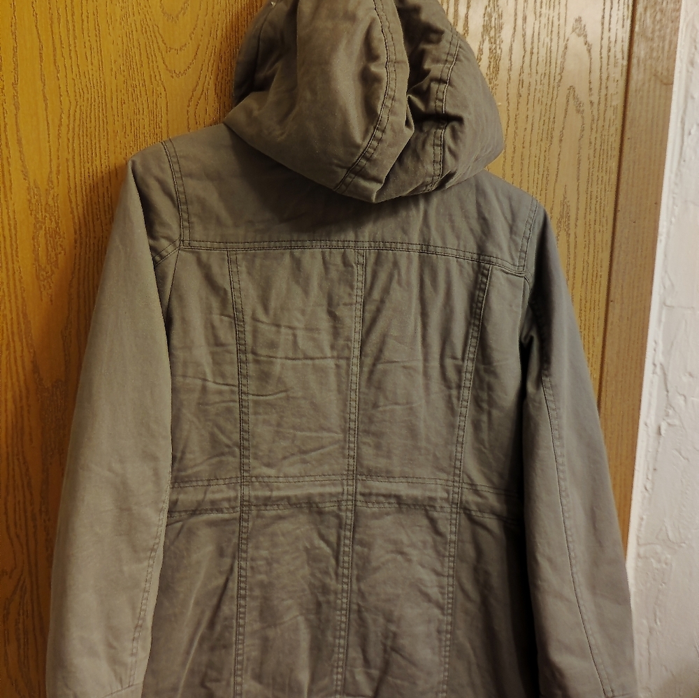 Sebby Cream Sherpa Jacket with Taupe Shell - Picture 4 of 4